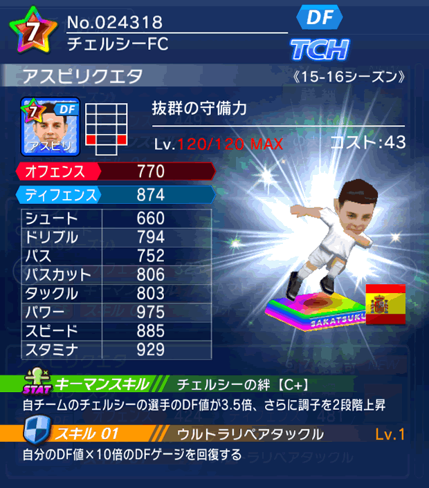 No.24318 アスピリクエタ【15-16】