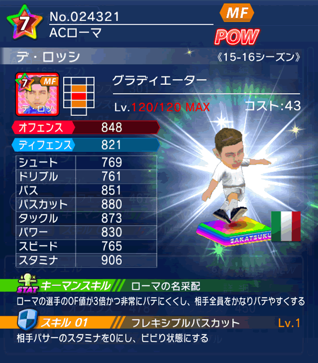 No.24321　デ・ロッシ【15-16】