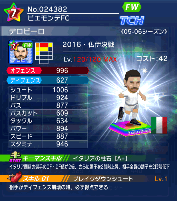 No.24382　デロピーロ【16・決戦】