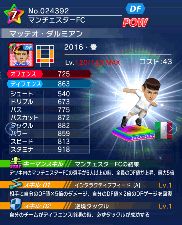 No.24392 マッテオ・ダルミアン【16・春】