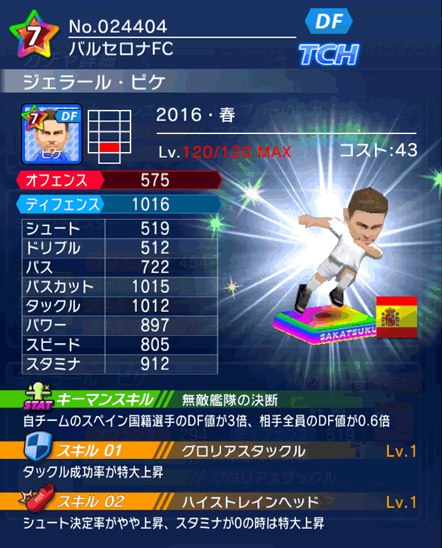 No.24404 ジェラール・ピケ【16・春】