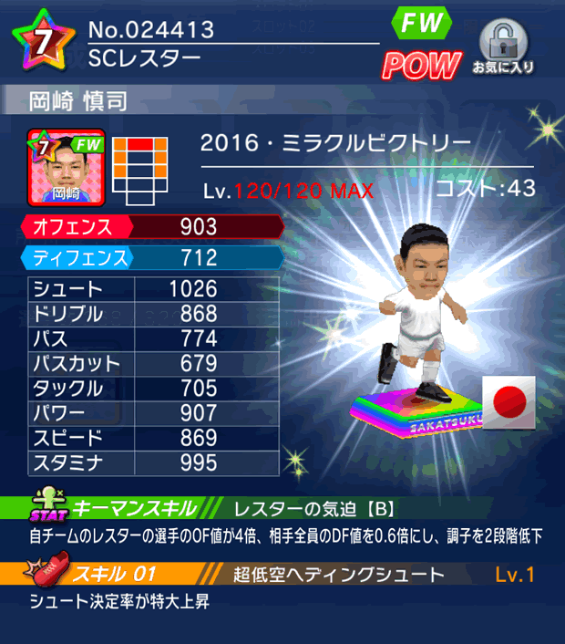 No.24413　岡崎慎司【16・V】