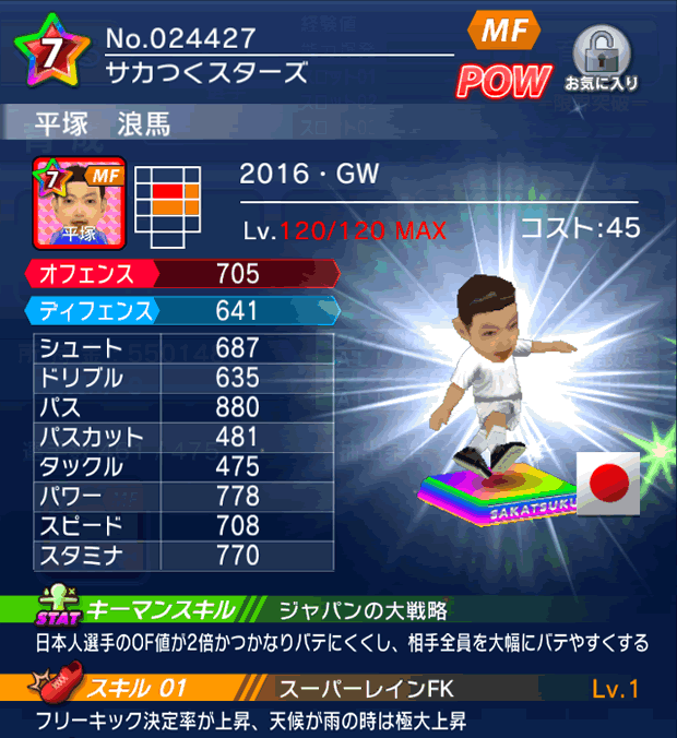 No.24427　平塚浪馬【16・GWlg】