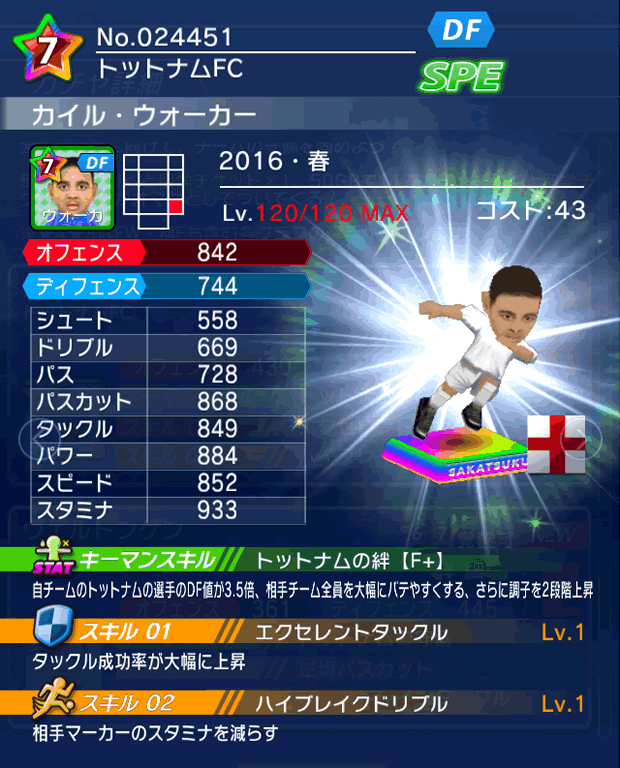 No.24451 カイル・ウォーカー【16・春】