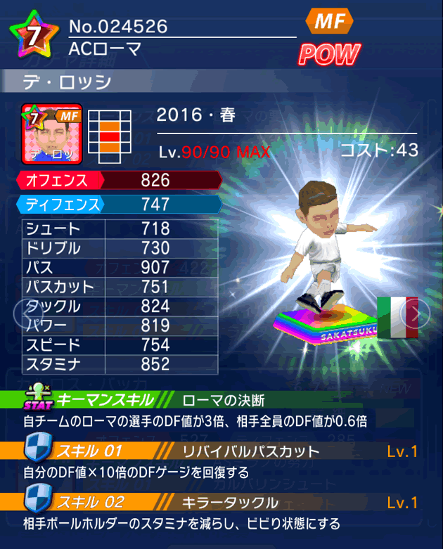 No.24526　デ・ロッシ【16・春】