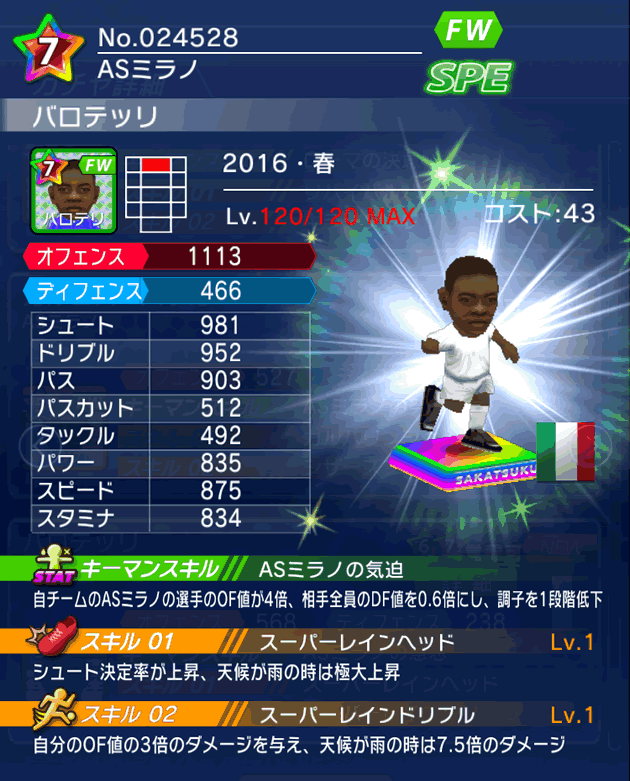 No.24528　バロテッリ【16・春】