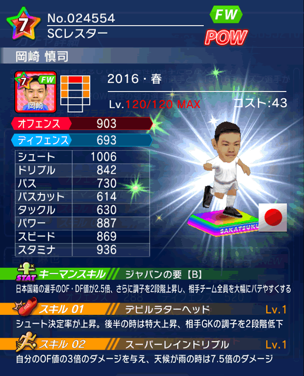 No.24554　岡崎慎司【16・春】