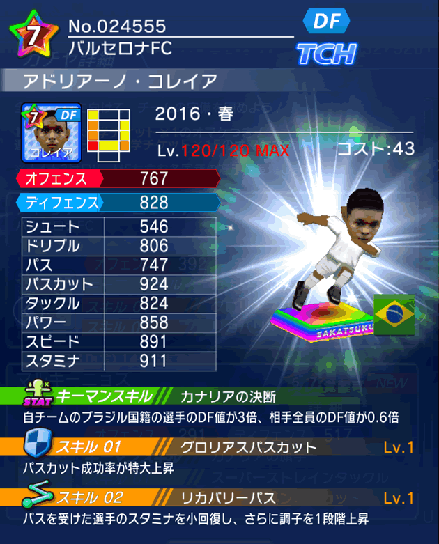 No.24555 アドリアーノ・コレイア【16・春】