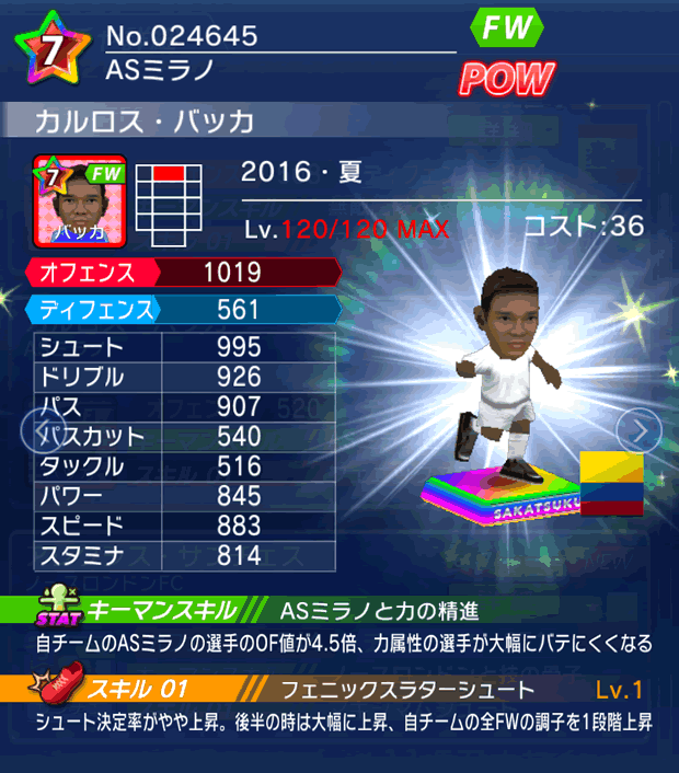 No.24645 カルロス・バッカ【16・夏】