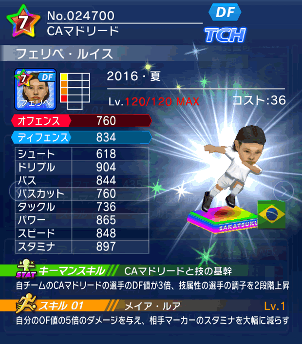 No.24700　フェリペ・ルイス【16・夏】