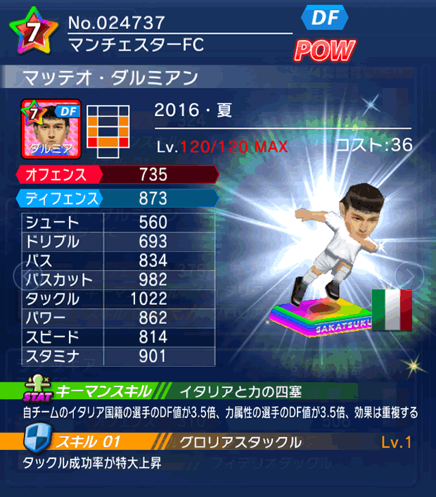 No.24737　マッテオ・ダルミアン【16・夏】