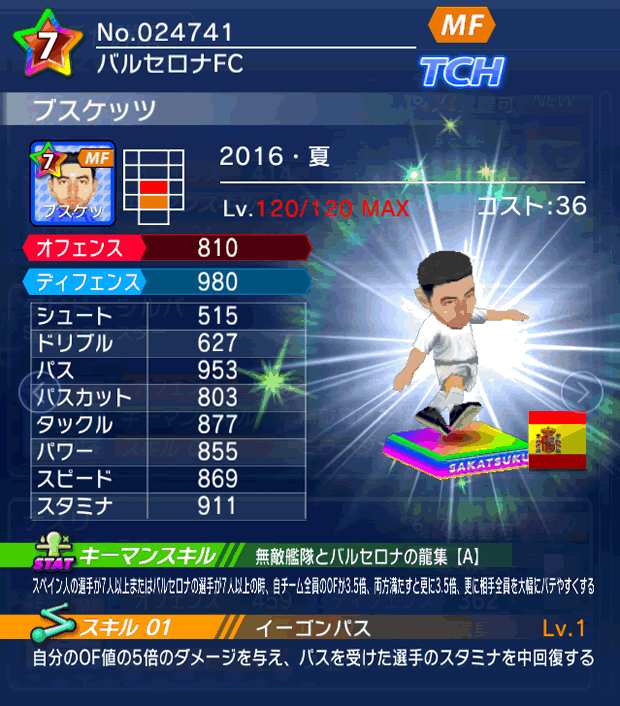 No.24741 ブスケッツ【16・夏】