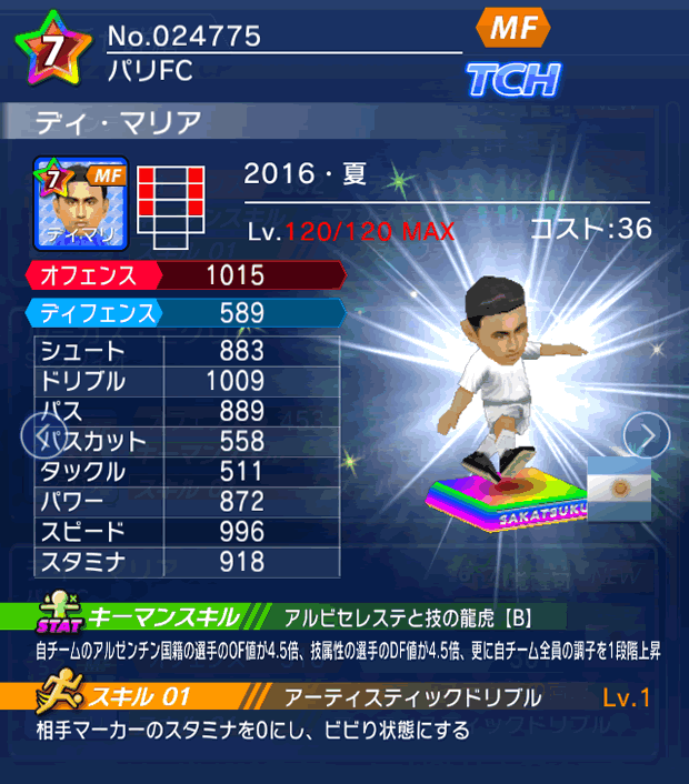 No.24775　ディ・マリア【16・夏】