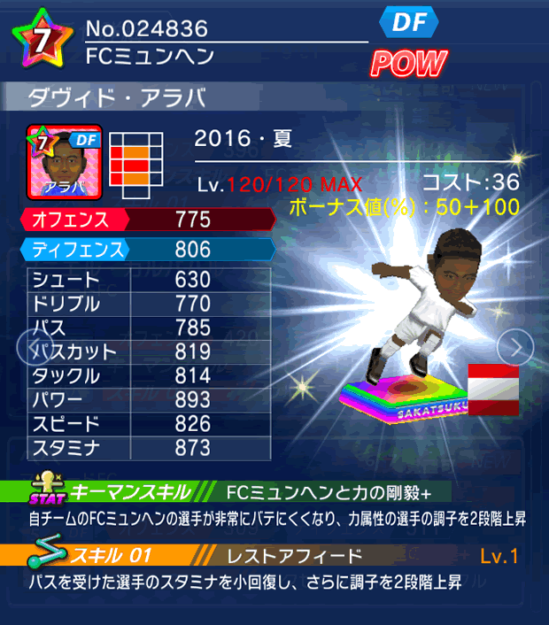 No.24836 ダヴィド・アラバ【16・夏】