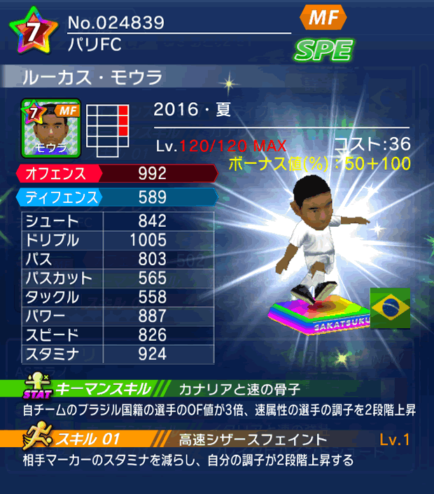 No.24839 ルーカス・モウラ【16・夏】