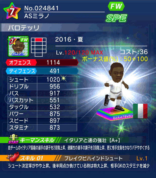 No.24841 バロテッリ【16・夏】