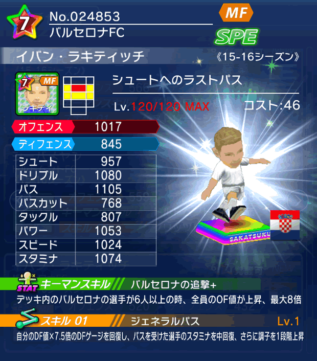 No.24853　イバン・ラキティッチ【15-16】