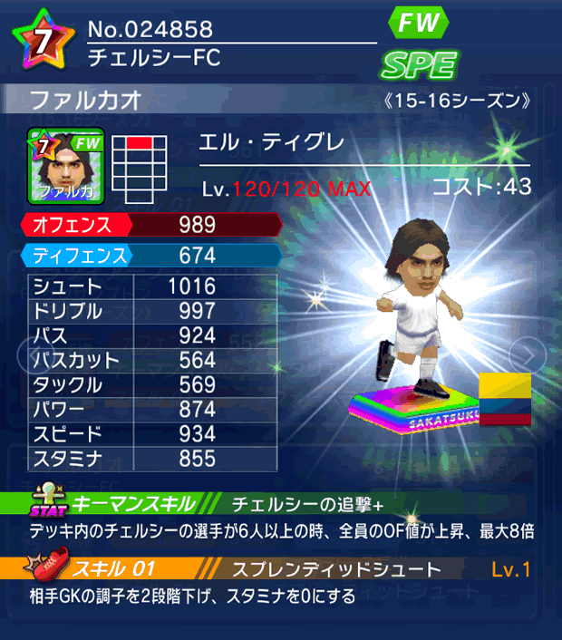 No.24858　ファルカオ【15-16】