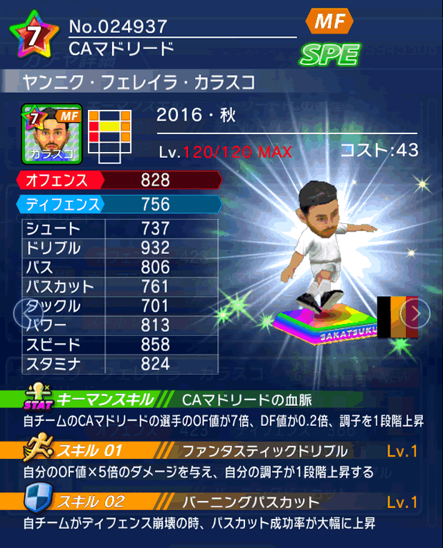 No.24937 ヤンニク・フェレイラ・カラスコ【16・秋】