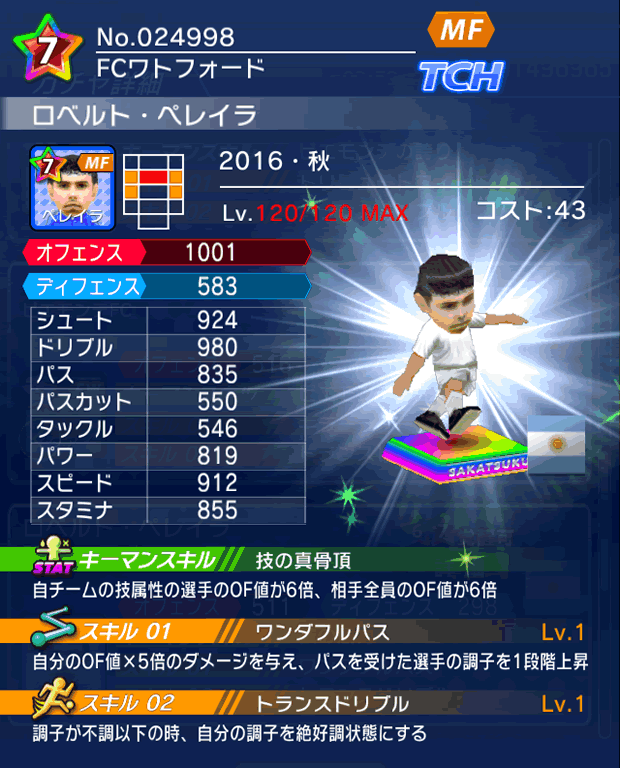 No.24998 ロベルト・ペレイラ【16・秋】