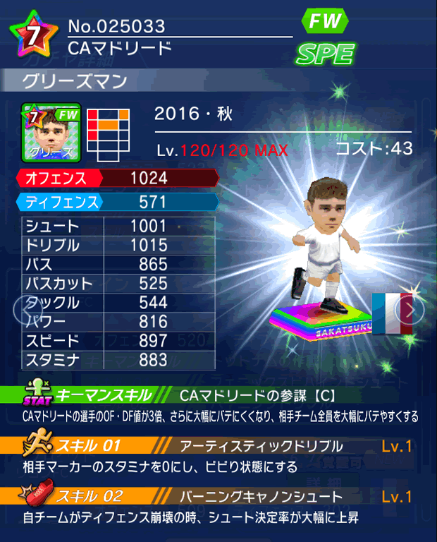 No.25033 グリーズマン【16・秋】