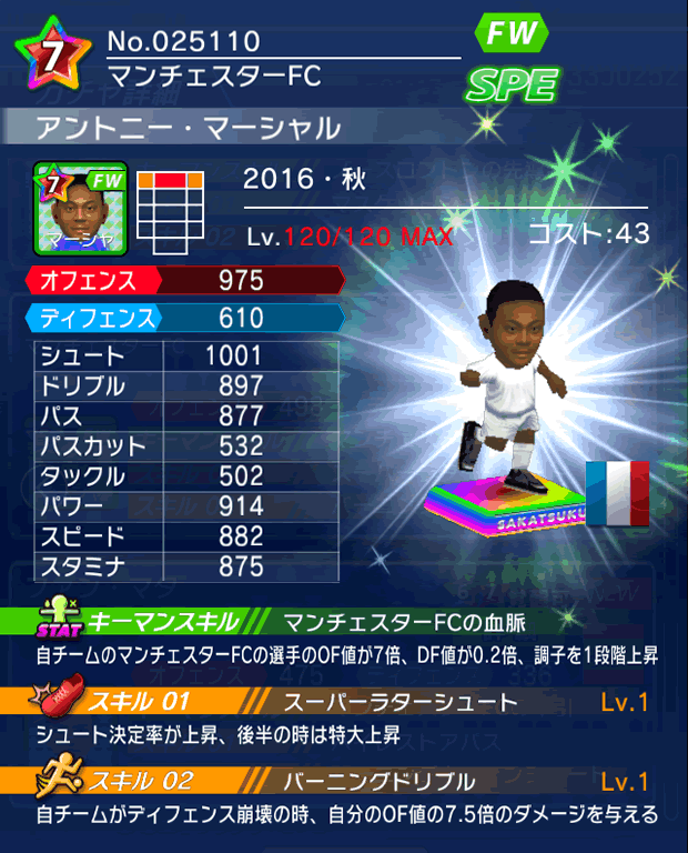 No.25110　アントニー・マーシャル【16・秋】