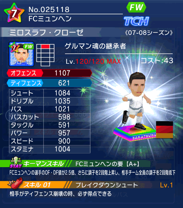 No.25118 ミロスラフ・クローゼ【07-08LS】