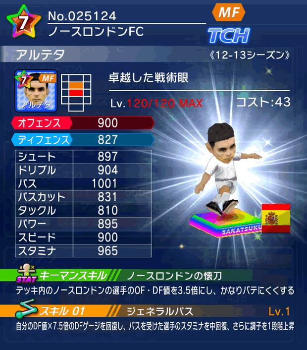 No.25124 アルテタ【12-13LS】