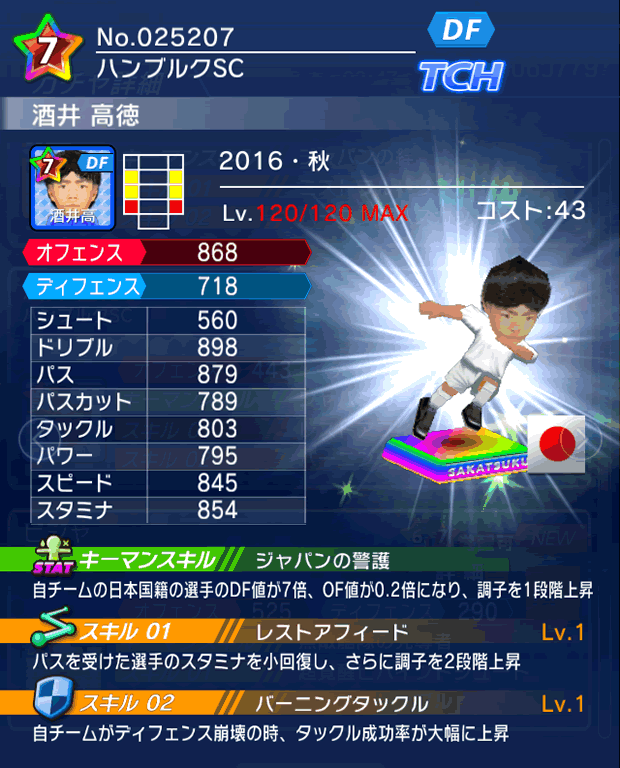 No.25207　酒井高徳【16・秋】