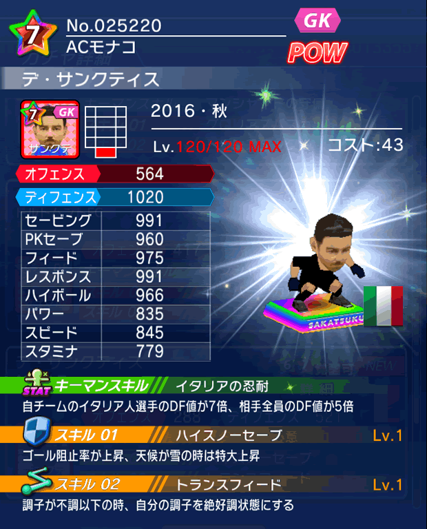 No.25220 デ・サンクティス【16・秋】