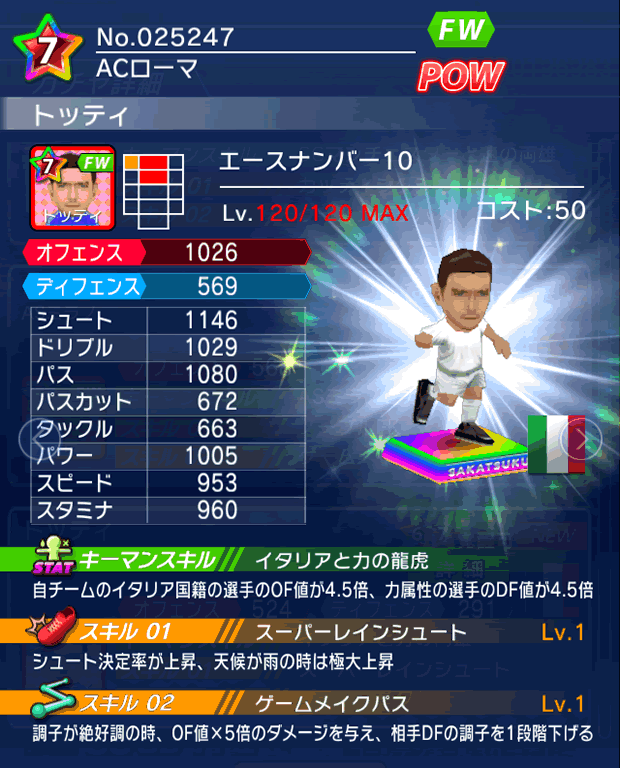 No.25247 トッティ【No.10】