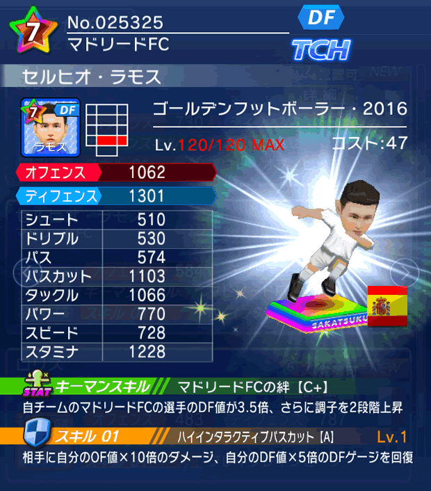 No.25325 セルヒオ・ラモス【GFB16】