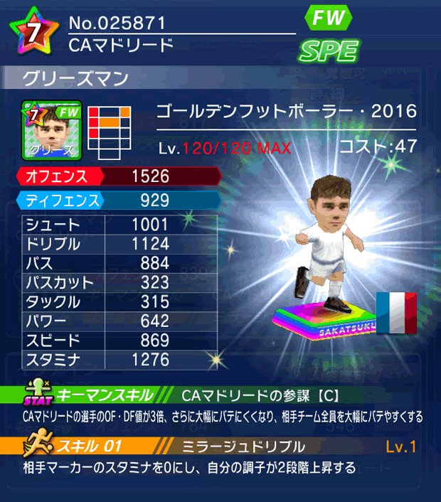 No.25871　グリーズマン【GFB16】