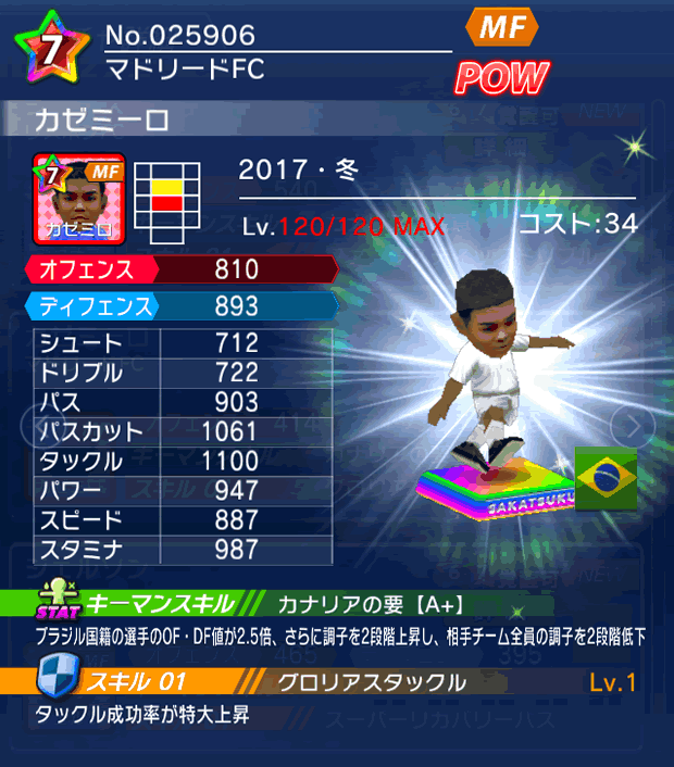 No.25906 カゼミーロ【17・冬】