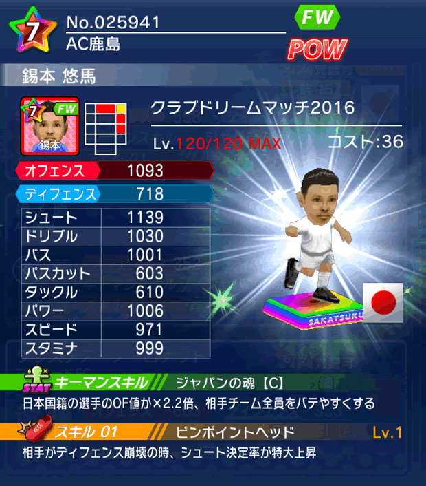 No.25941 錫本悠馬【CDM・16】