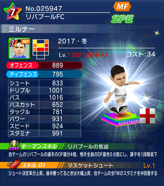 No.25947　ミルナー【17・冬】