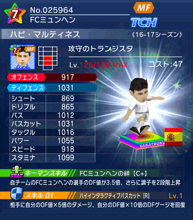 No.25964 ハビ・マルティネス【16-17】