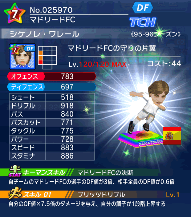 No.25970 シケノレ・ワレール【95-96co】