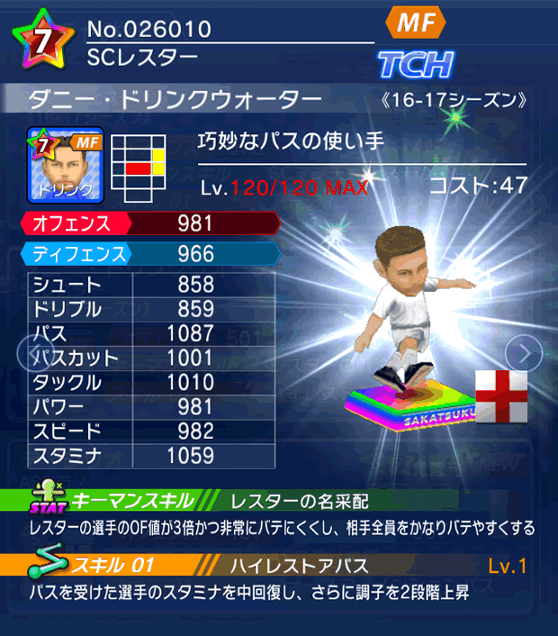 No.26010 ダニー・ドリンクウォーター【16-17】