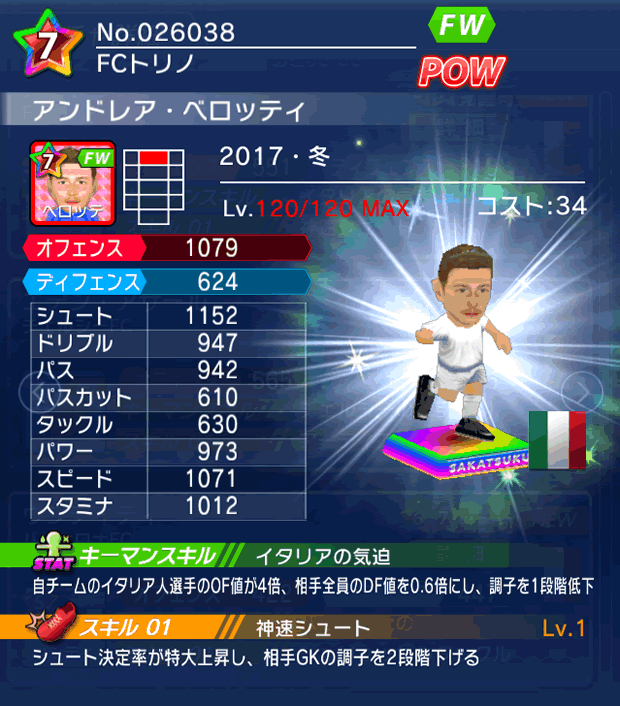 No.26038 アンドレア・ベロッティ【17・冬】