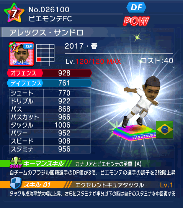 No.26100 アレックス・サンドロ【17・春】