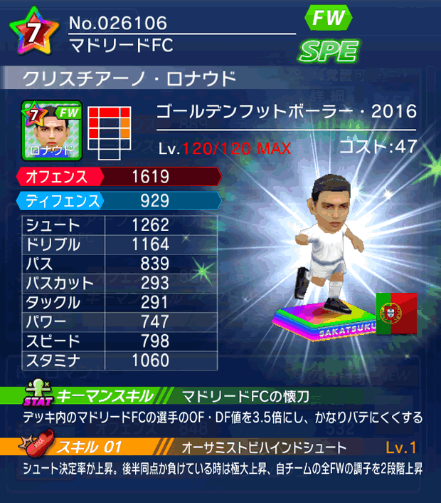 No.26106　クリスチアーノ・ロナウド【GFB16】