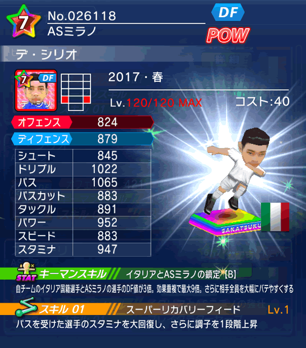 No.26118 デ・シリオ【17・春】