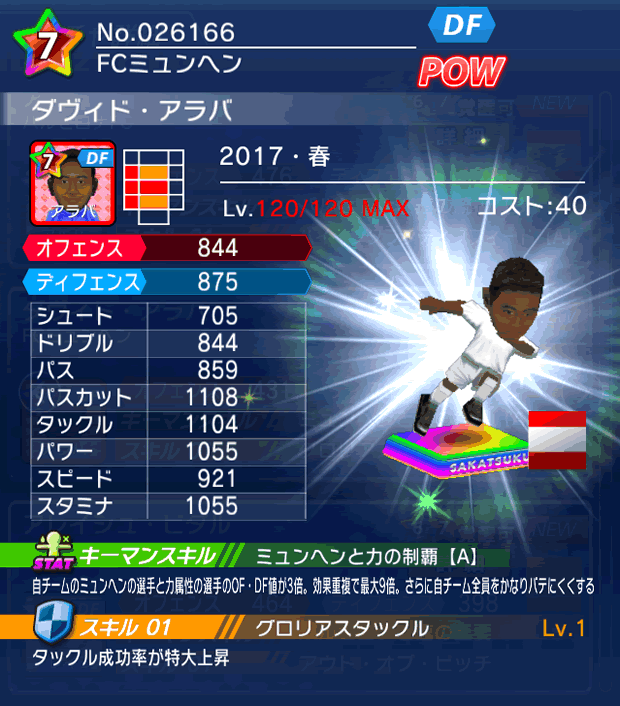 No.26166　ダヴィド・アラバ【17・春】