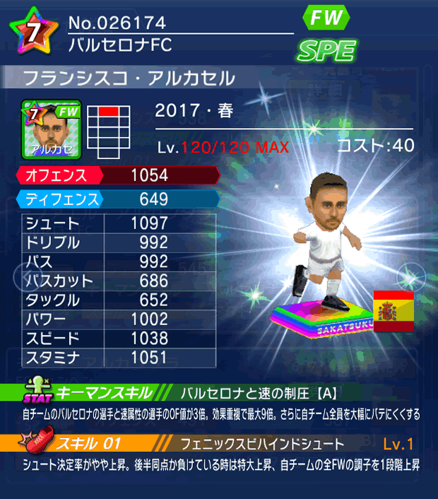 No.26174　フランシスコ・アルカセル【17・春】