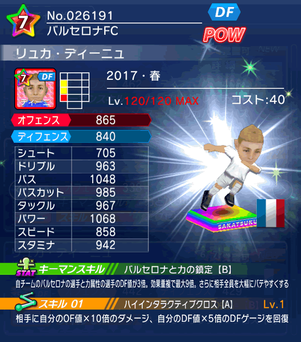 No.26191　リュカ・ディーニュ【17・春】