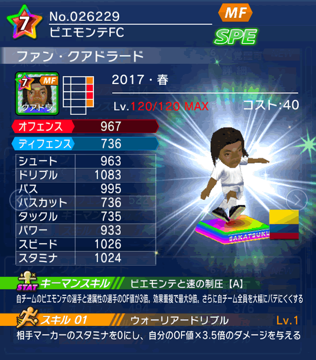 No.26229　ファン・クアドラード【17・春】