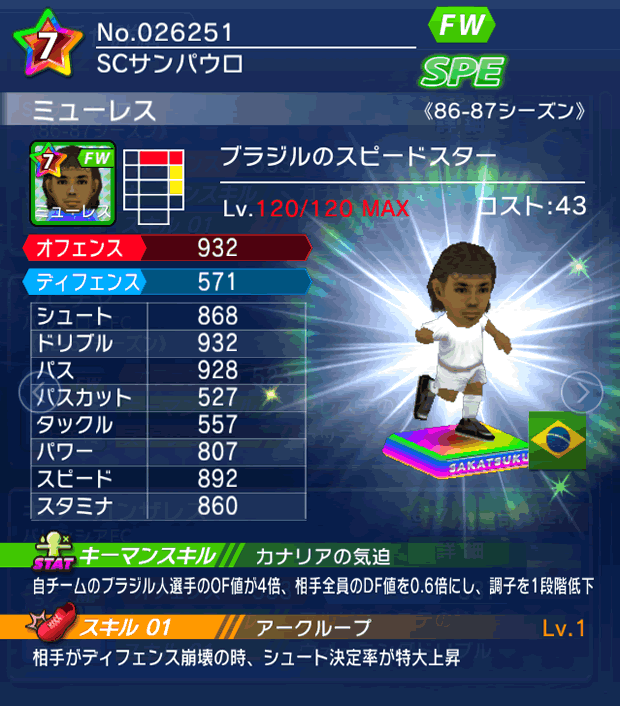 No.26251　ミューレス【86-87LL】