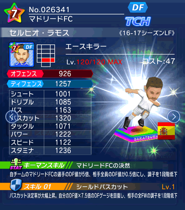 No.26341　セルヒオ・ラモス【16-17LF】