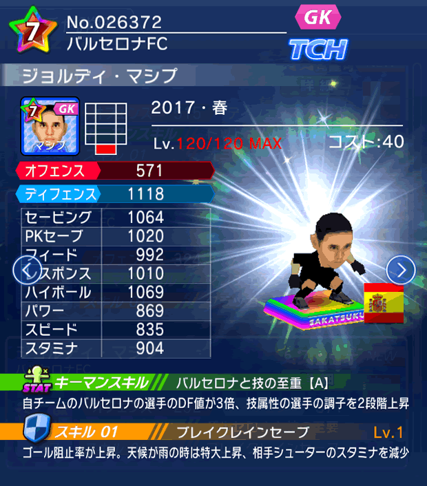 No.26372 ジョルディ・マシプ【17・春】